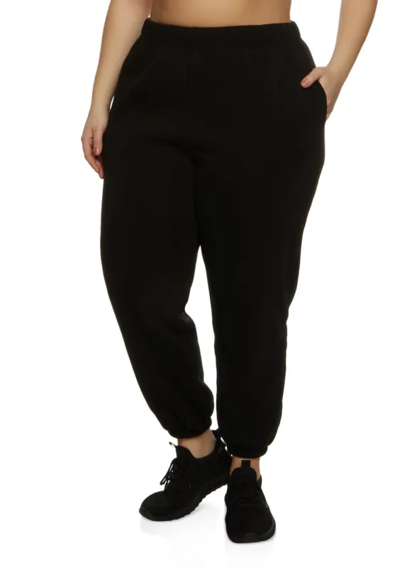 Plus Size Fleece Sweatpants sold by Rainbow