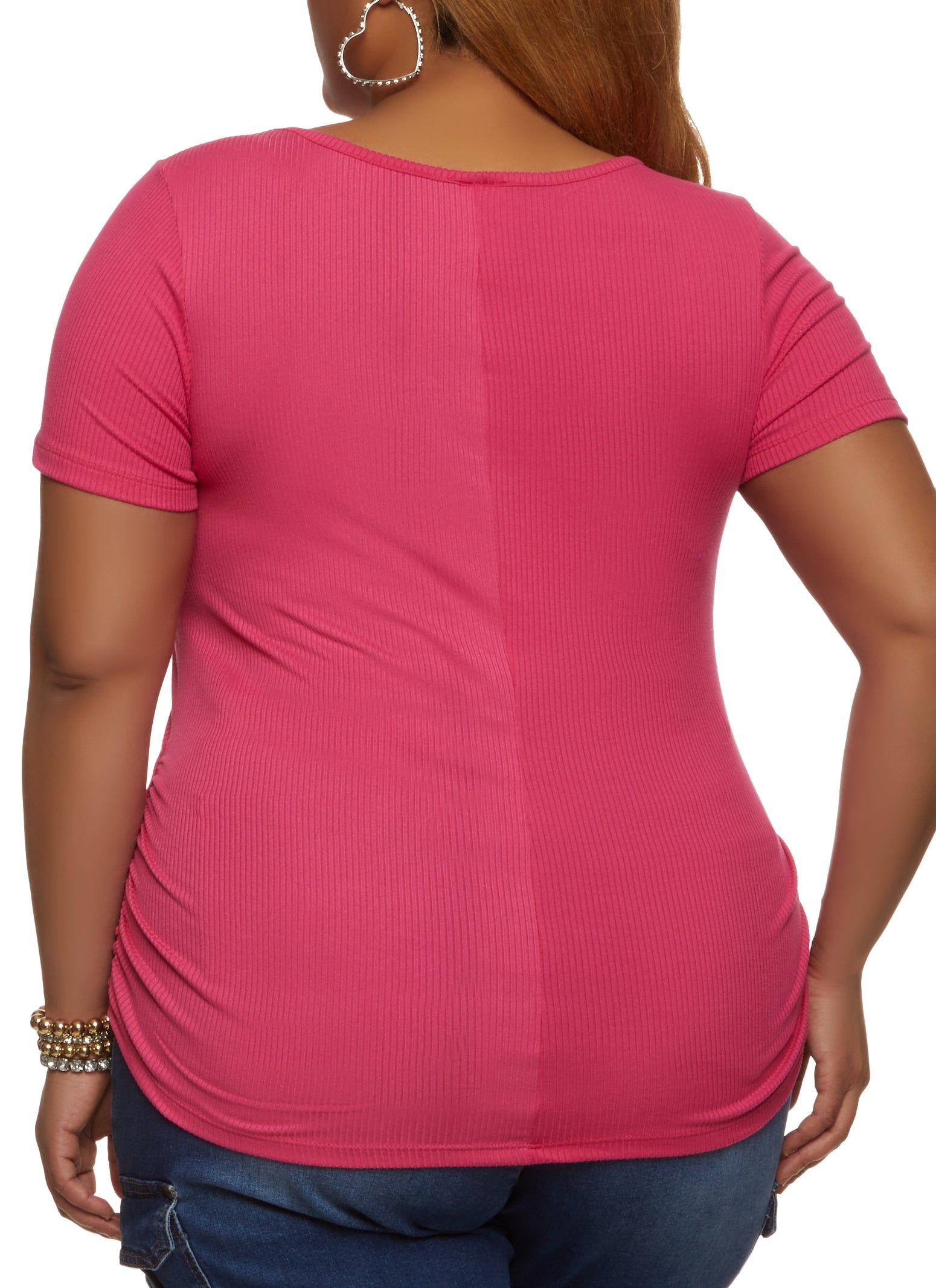 Plus Size Rhinestone Living My Best Life Tee sold by Rainbow product image thumbnail 2