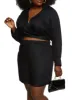 Plus Size Tie Back Long Sleeve Blouse sold by Rainbow