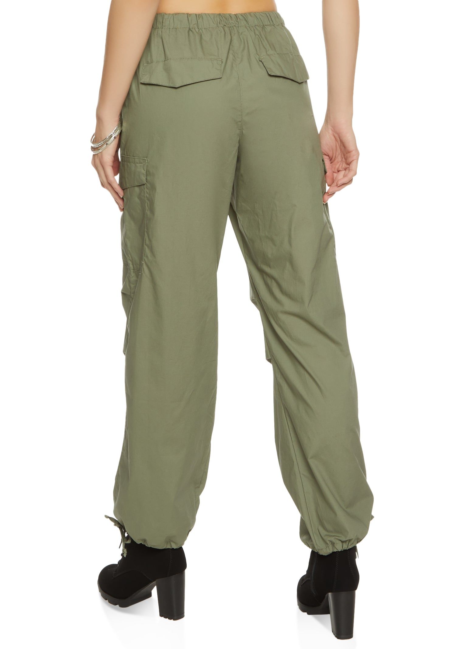 Nylon Drawstring Cargo Pants sold by Rainbow product image thumbnail 3