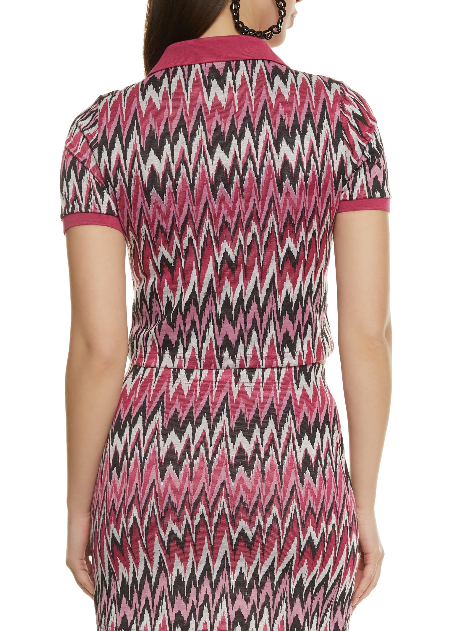Printed Cropped Polo Shirt sold by Rainbow product image thumbnail 3