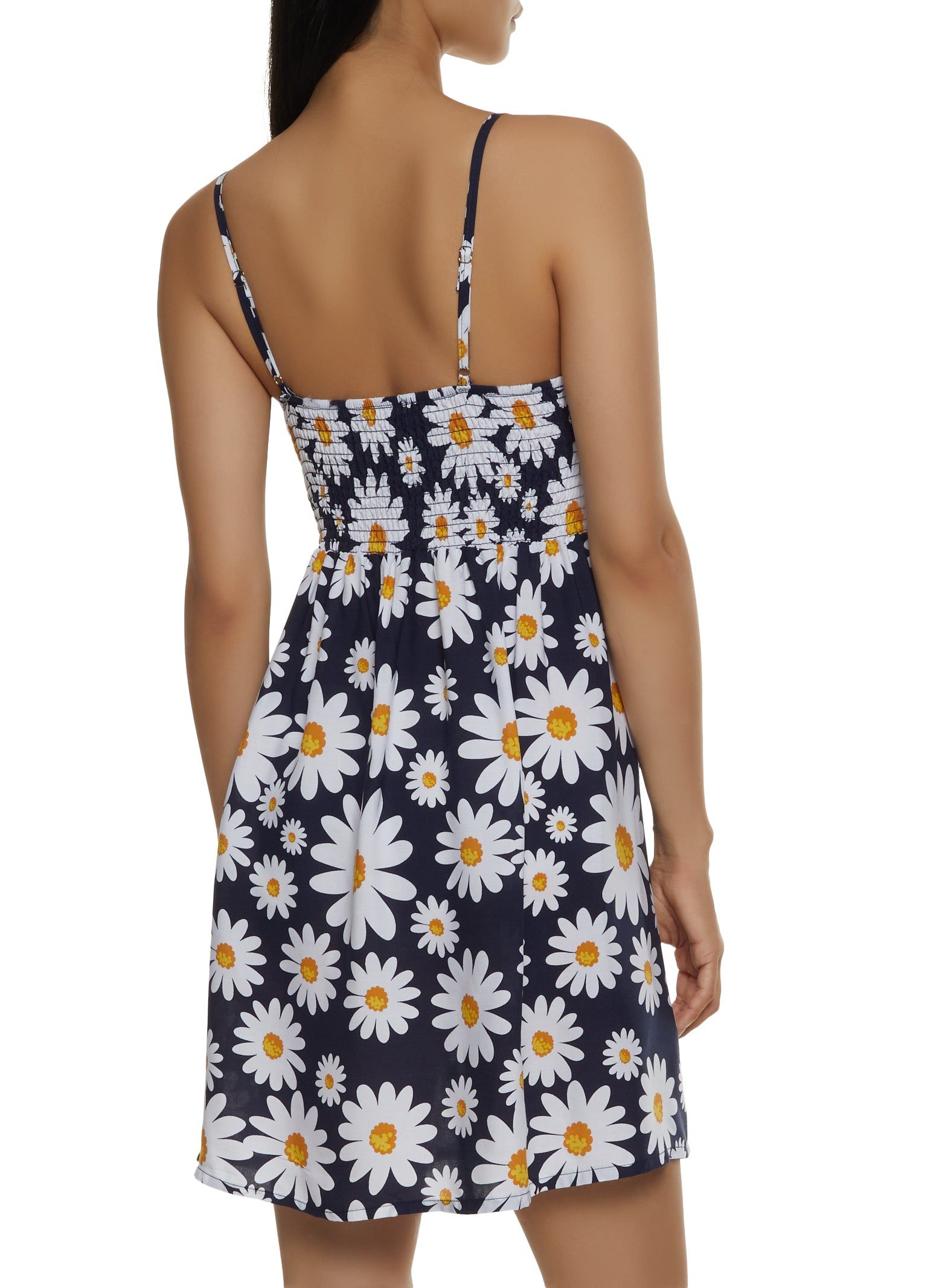 Floral Print Smocked Back Cami Dress sold by Rainbow product image thumbnail 3