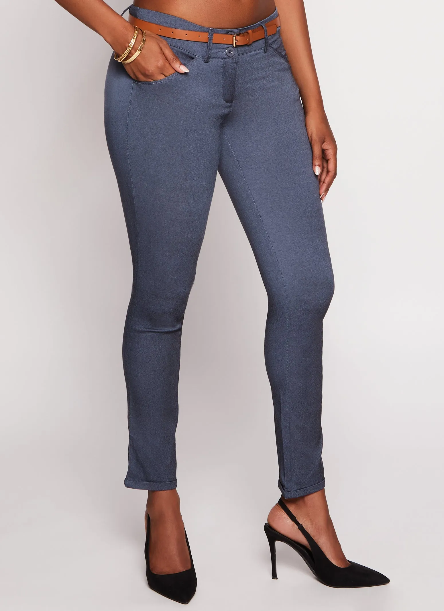 Belted Two Button Dress Pants sold by Rainbow product image thumbnail 2