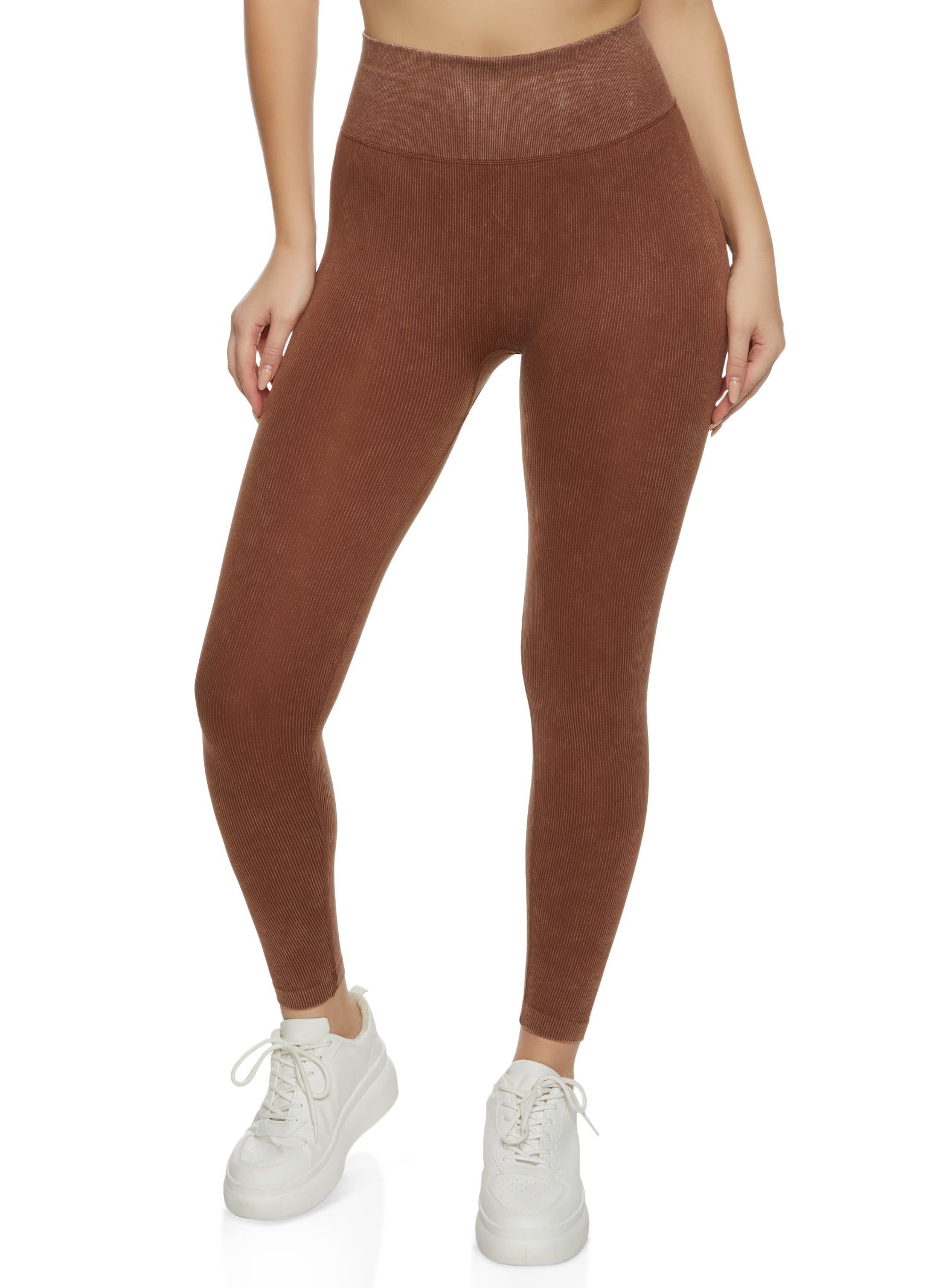 Compression Rib Seamless High Waist Leggings sold by Rainbow