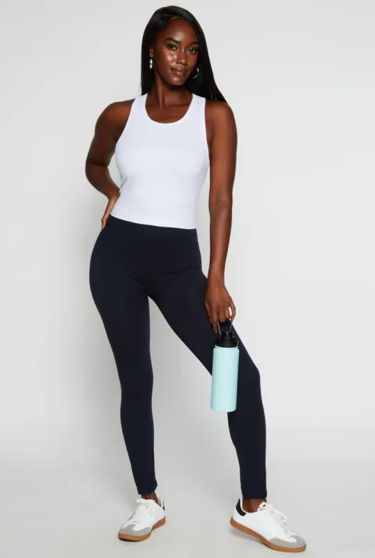 Basic French Terry High Waist Leggings sold by Rainbow