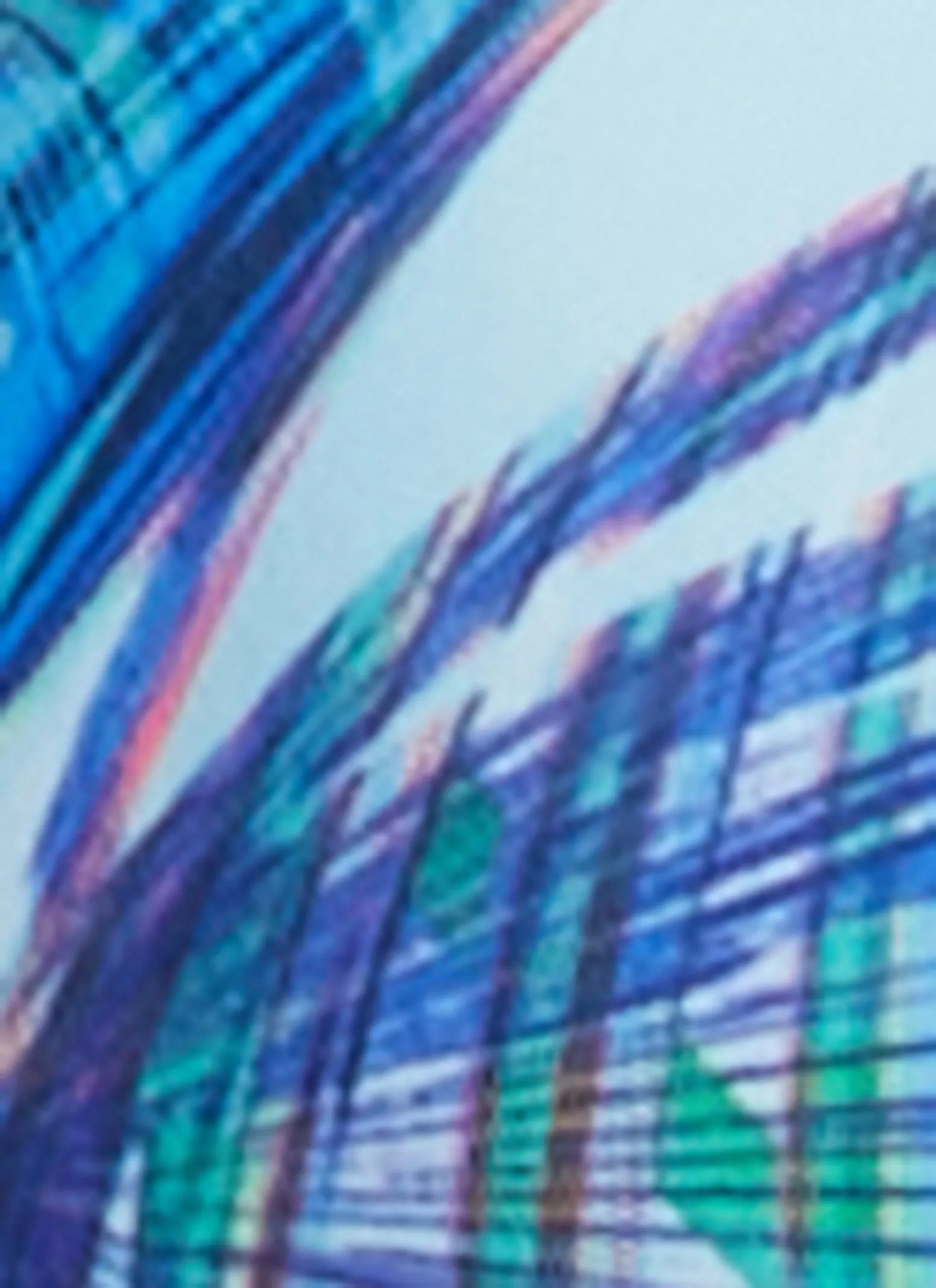 Tropical Leaf Print Triangle Swim Bikini Top sold by Rainbow product image thumbnail 4