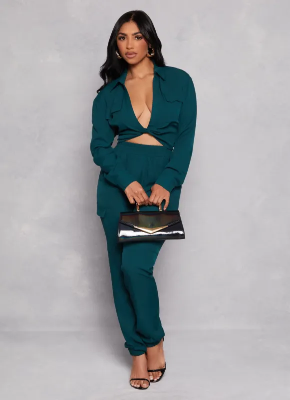 Pull On Tapered Leg Cargo Pants sold by Rainbow