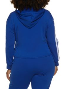 Plus Size New York Zip Front Graphic Hoodie sold by Rainbow