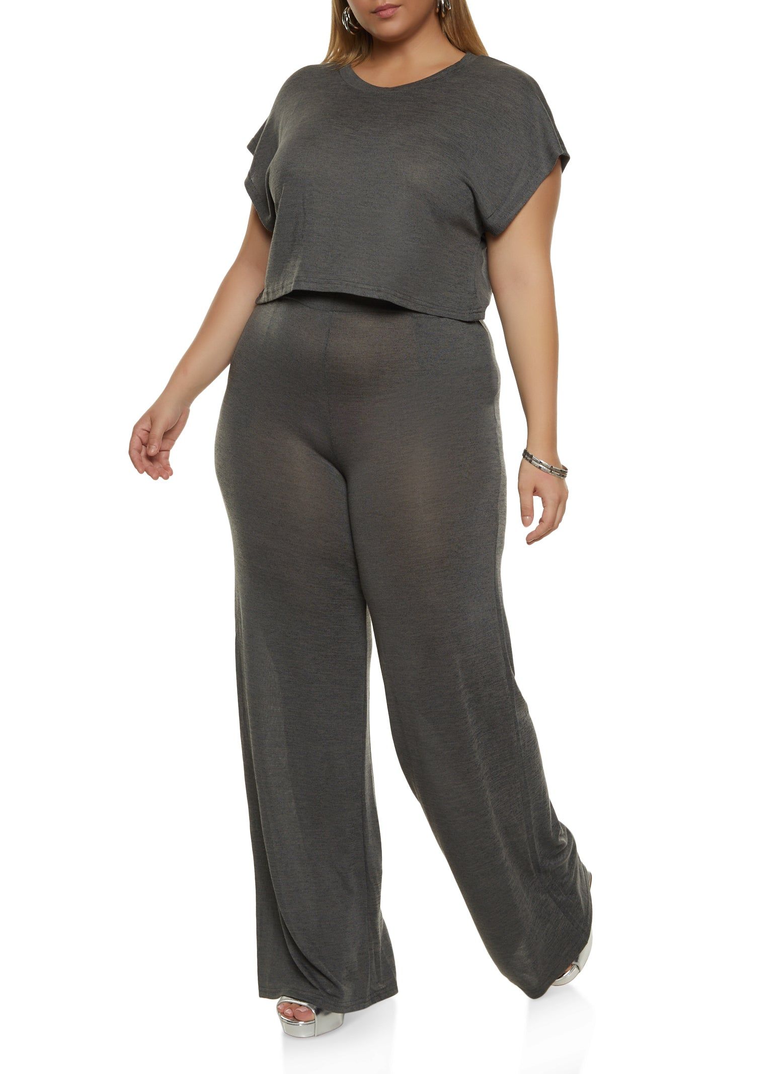 Plus Size Brushed Knit Dolman Sleeve Top sold by Rainbow product image thumbnail 2