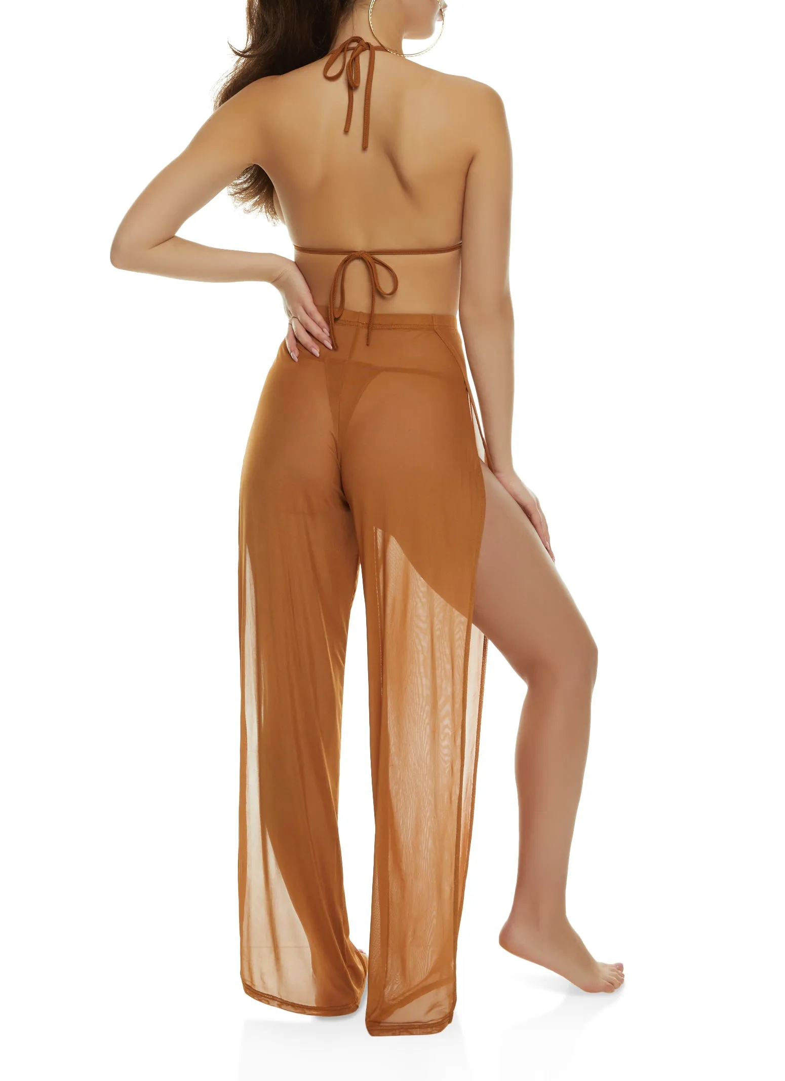 Daisy Triangle Swim Bikini Top and Bottoms with Cover Up Pants sold by Rainbow product image thumbnail 2