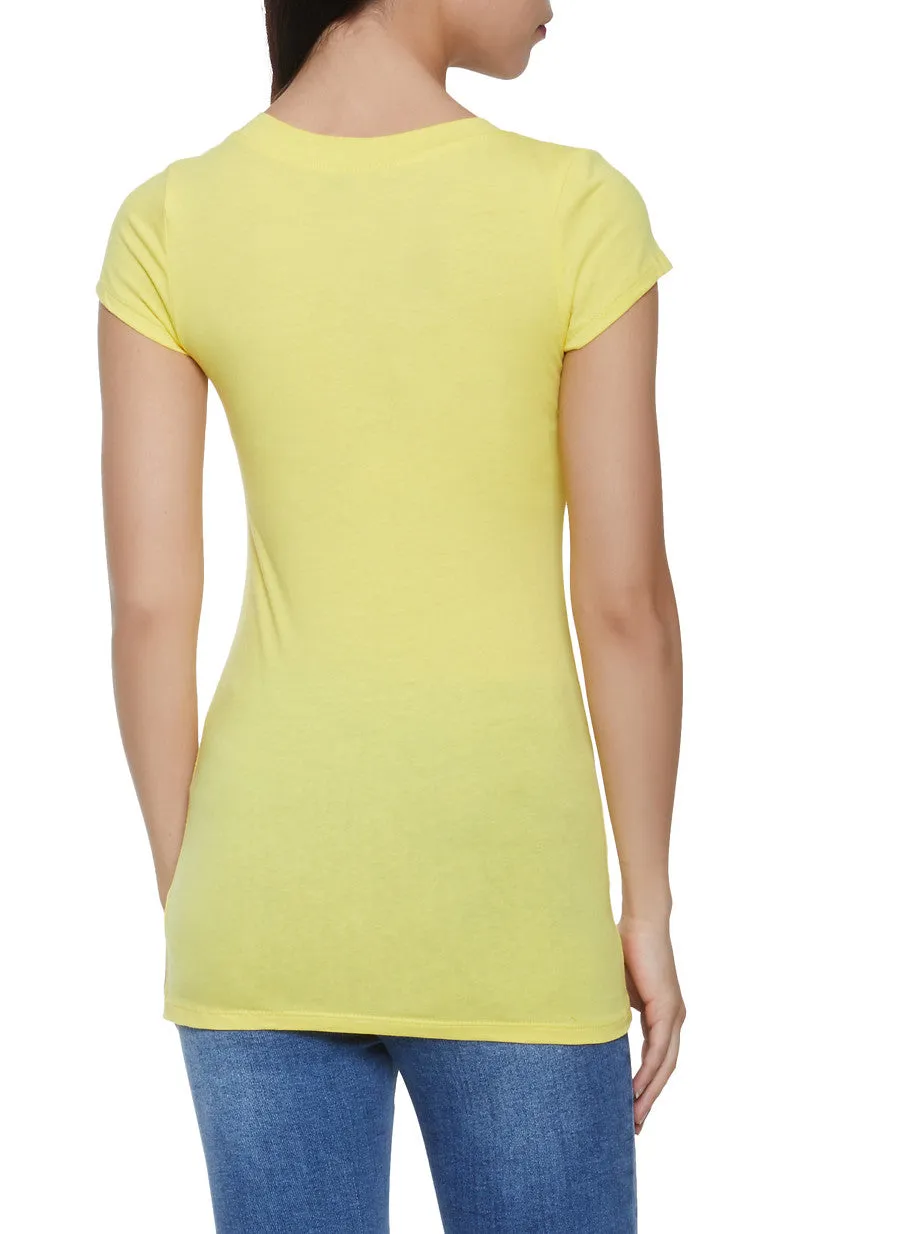 Basic V Neck Tee sold by Rainbow product image thumbnail 2