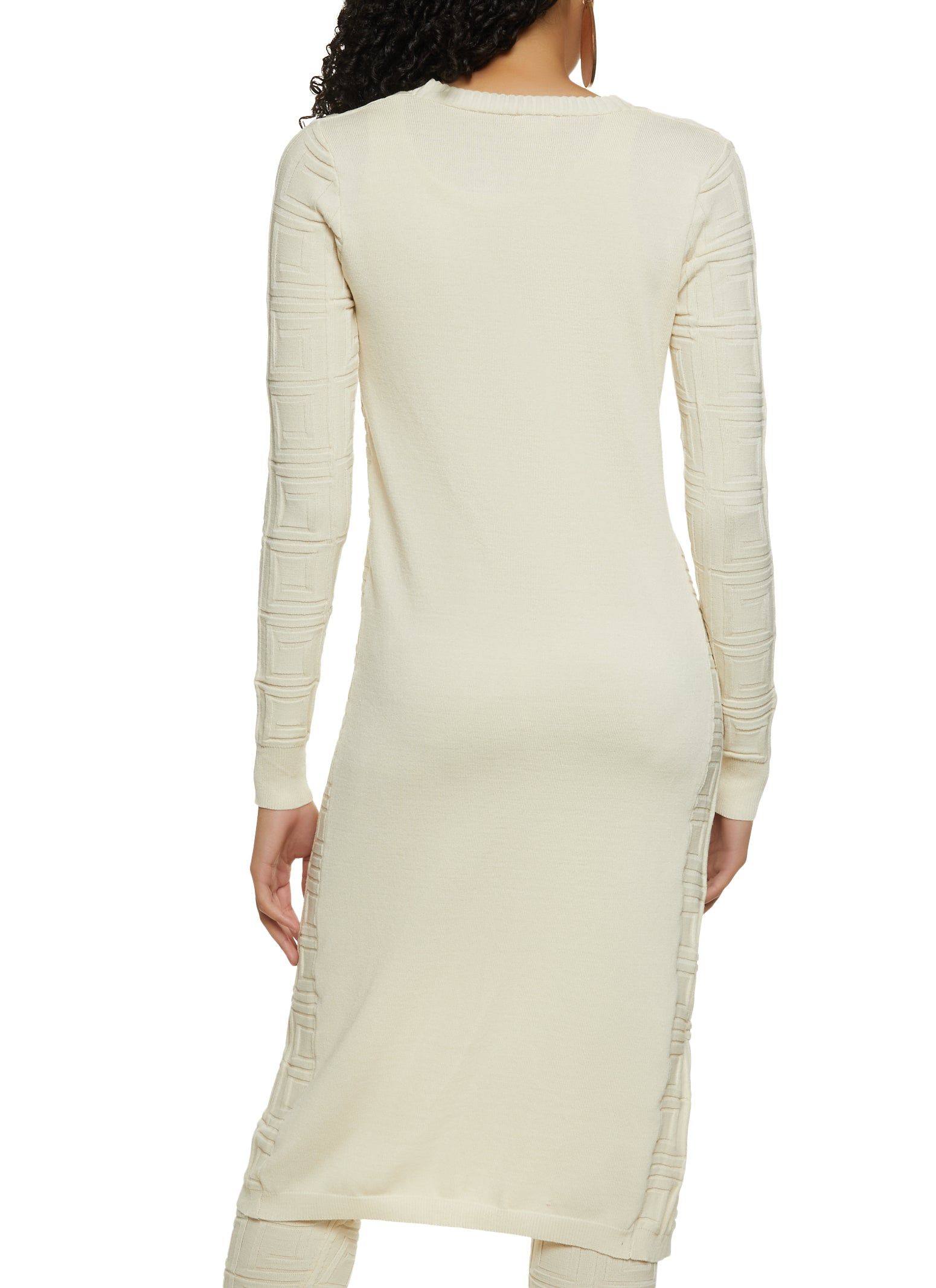 Textured Knit Greek Key Duster sold by Rainbow product image thumbnail 3