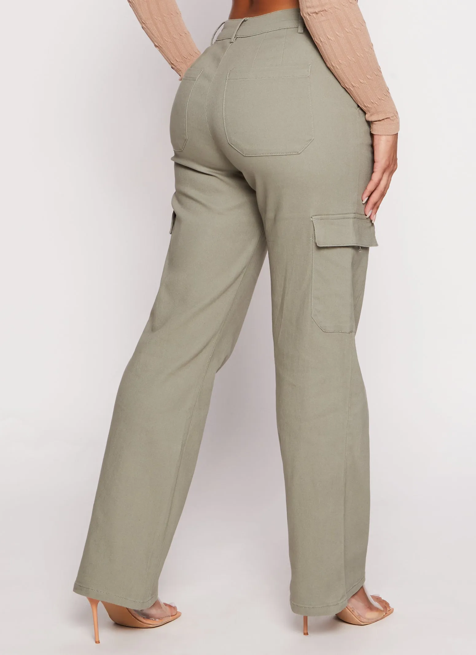 Twill Straight Leg Cargo Pants sold by Rainbow product image thumbnail 3