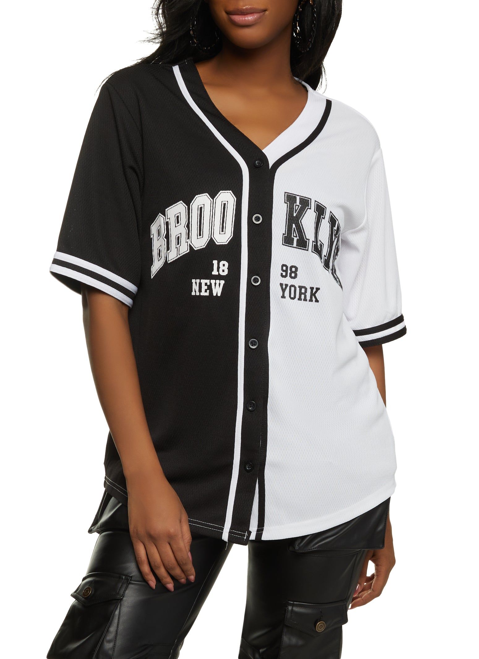 Color Block Brooklyn 1898 New York Baseball Jersey sold by Rainbow product image thumbnail 2