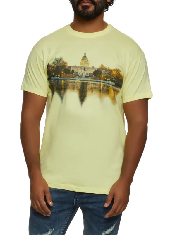 Mens Washington DC Graphic Tee sold by Rainbow