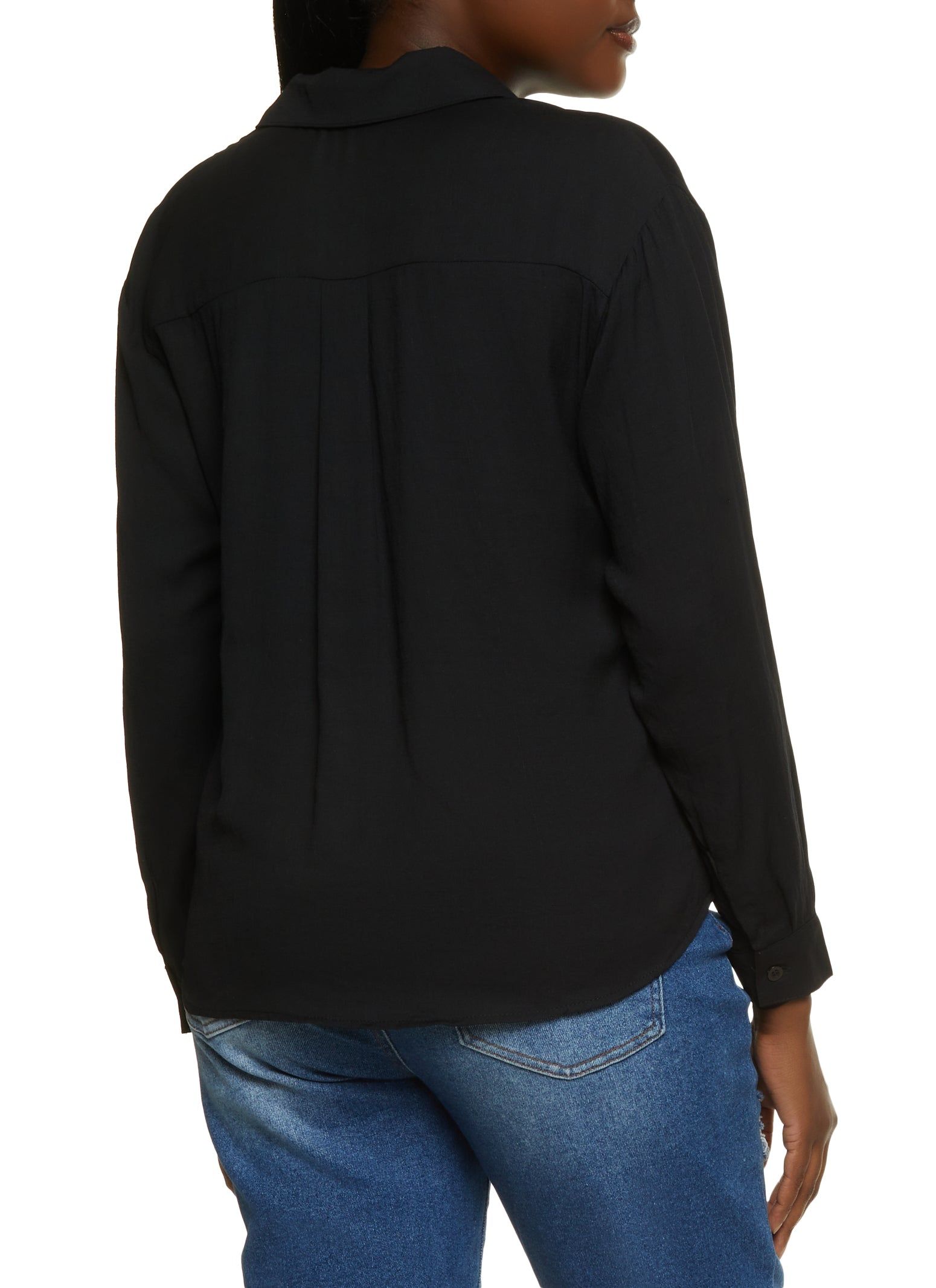 Linen Button Front Shirt sold by Rainbow product image thumbnail 2