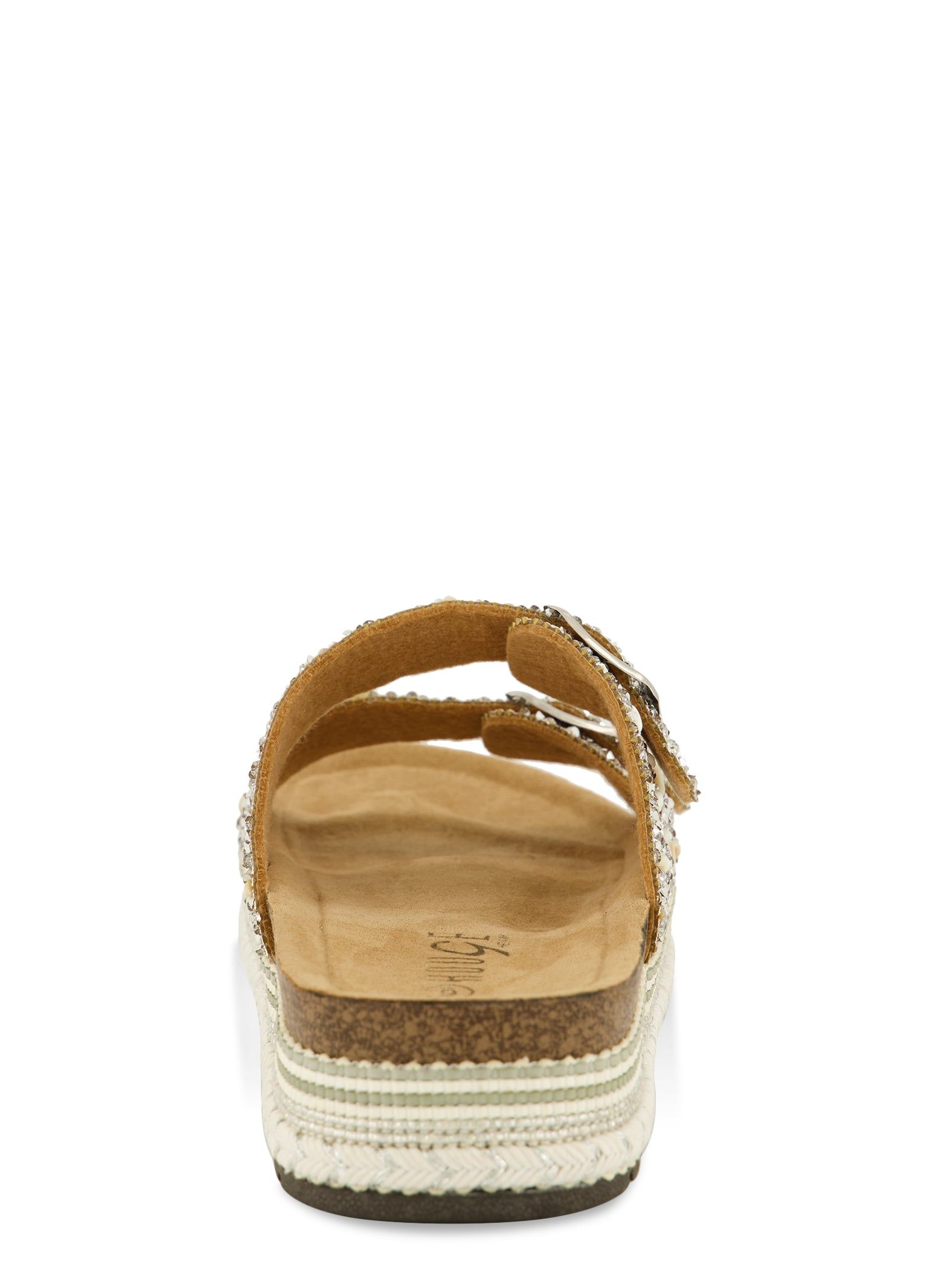 Studded Rhinestone Footbed Sandals sold by Rainbow product image thumbnail 3