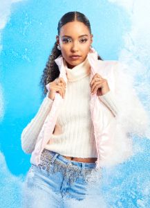 Iridescent Zip Front Puffer Vest sold by Rainbow