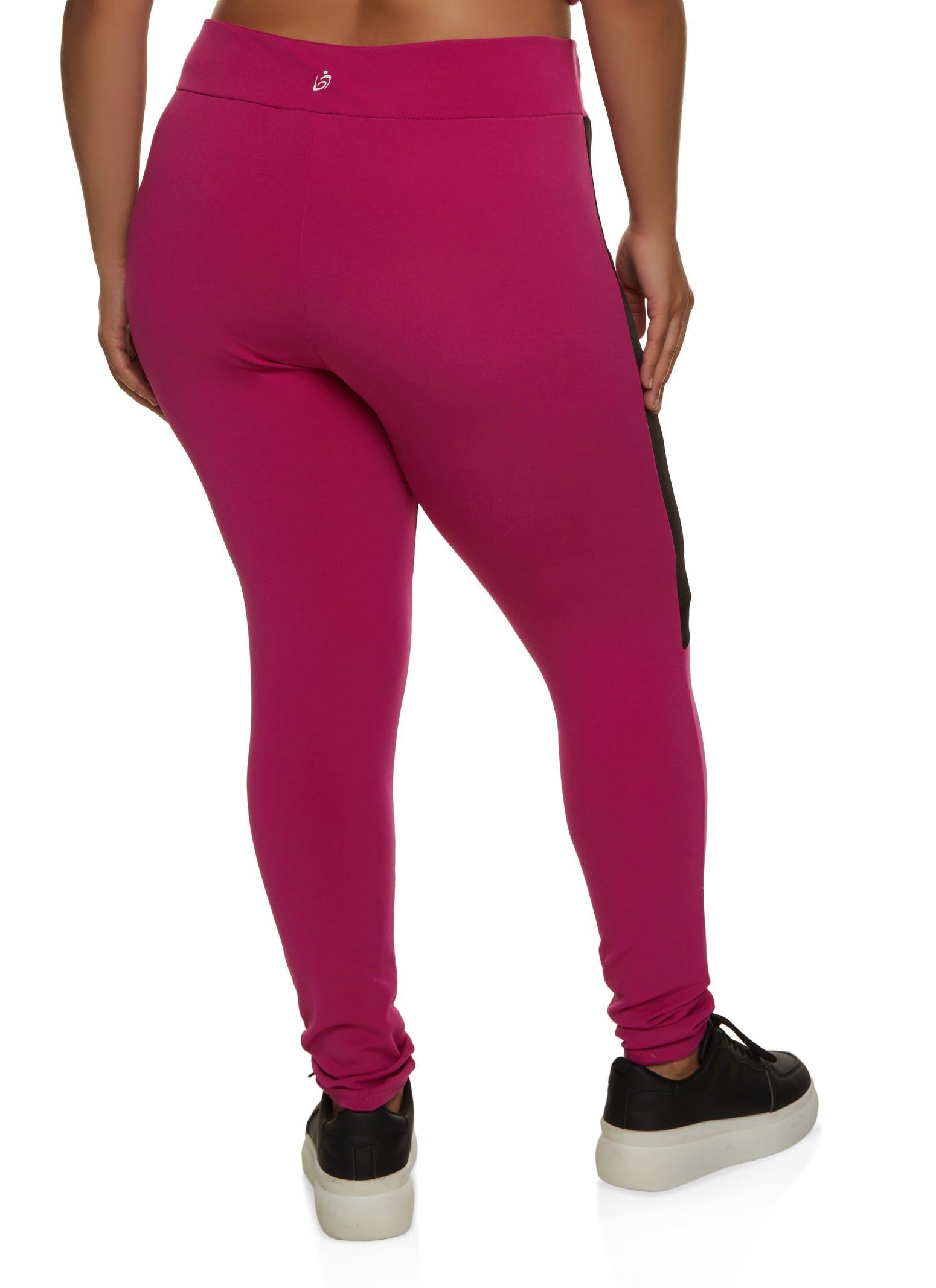 Plus Size Mesh Detail Color Block Active Leggings sold by Rainbow product image thumbnail 2
