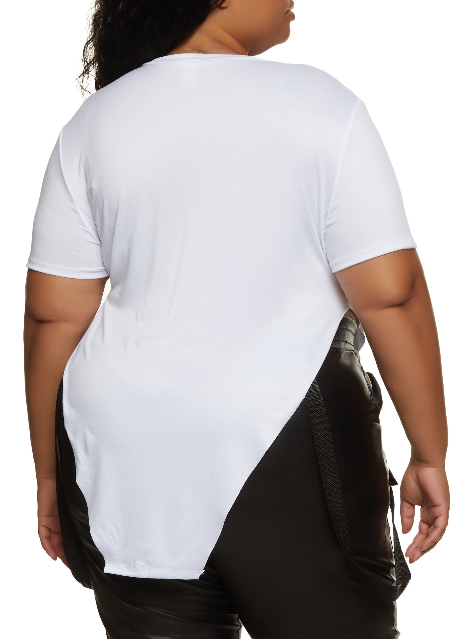 Plus Size Happy Hanky Hem Graphic Tee sold by Rainbow product image thumbnail 2