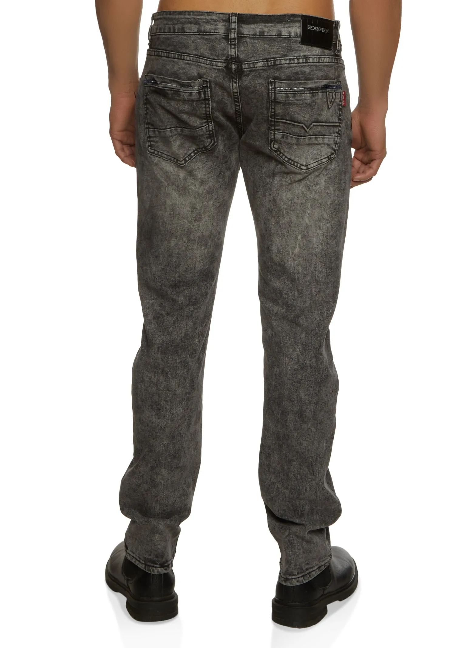 Mens Acid Wash Skinny Jeans sold by Rainbow product image thumbnail 2