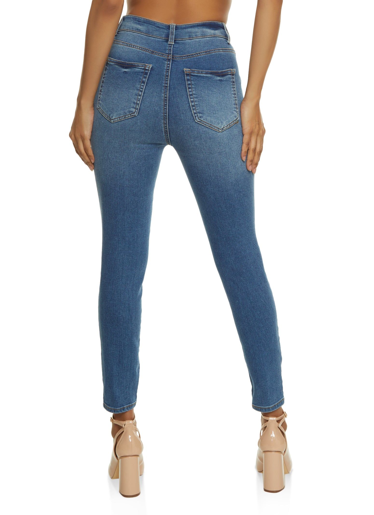 WAX Whiskered High Waist Skinny Ankle Jeans sold by Rainbow product image thumbnail 2