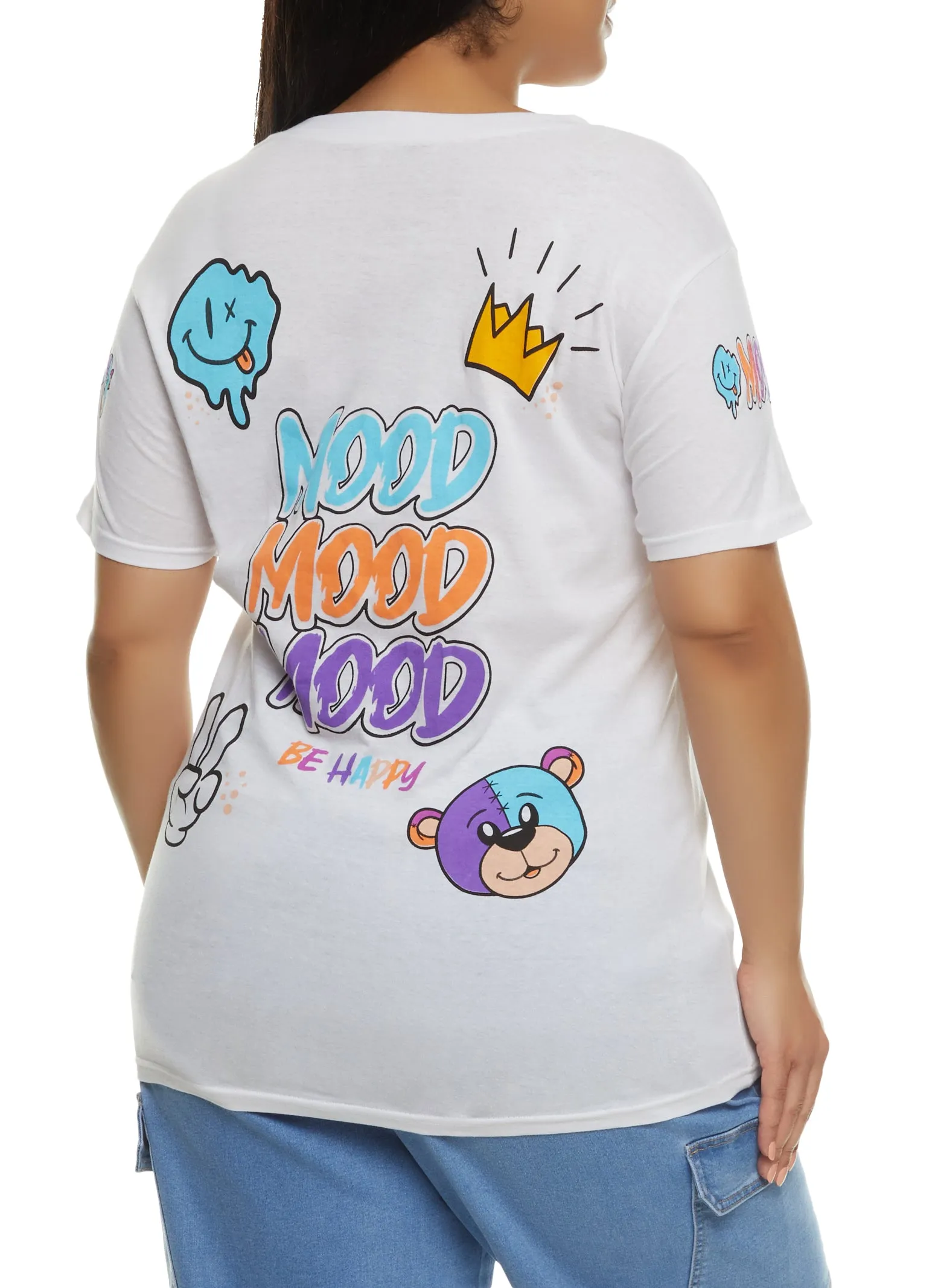 Plus Size Mood Back Graphic Tee sold by Rainbow product image thumbnail 2