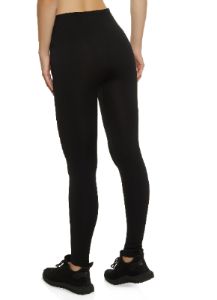Textured Waistband High Waist Leggings sold by Rainbow