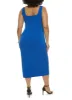Plus Size Square Neck Midi Side Slit Tank Dress sold by Rainbow