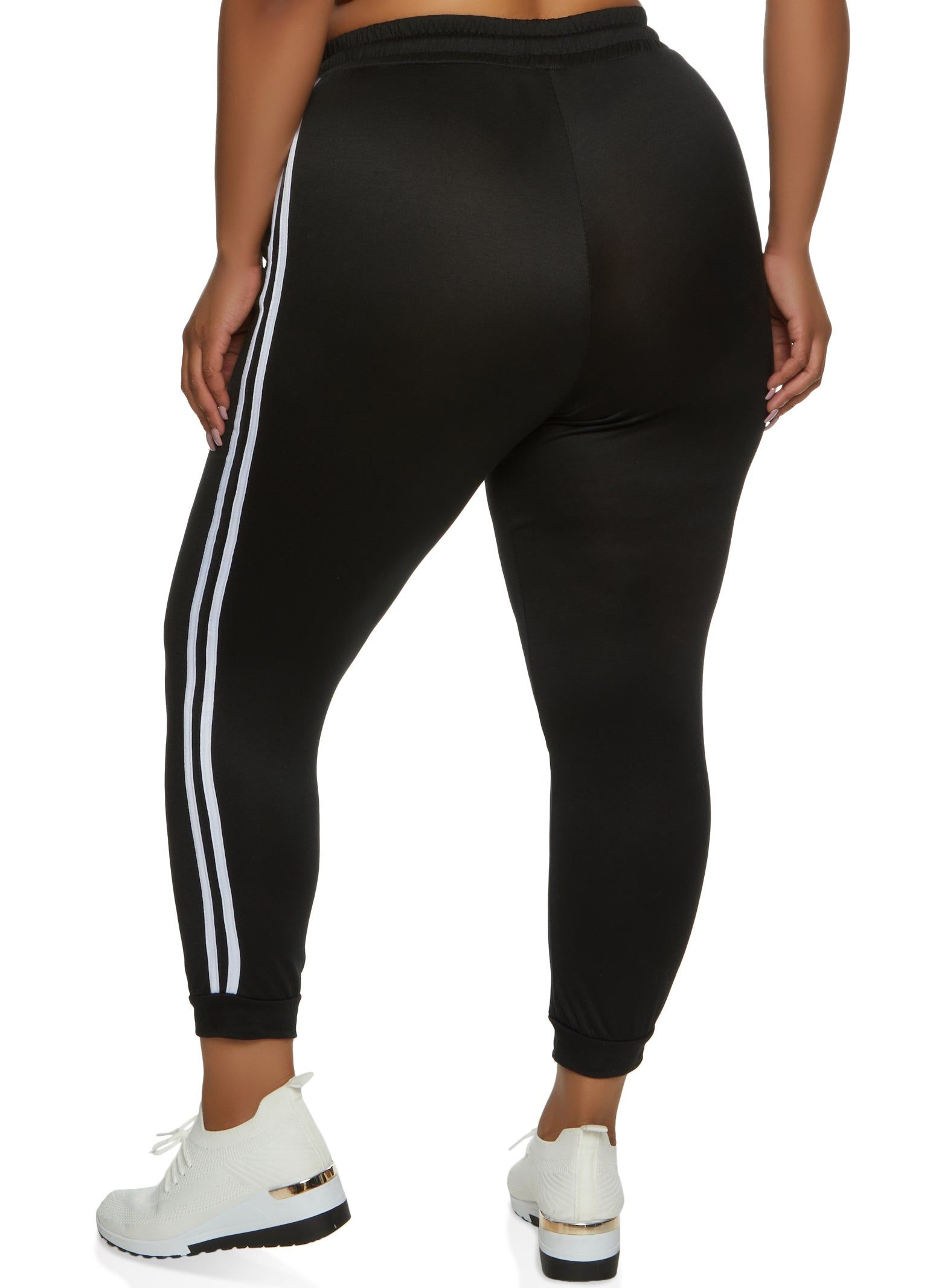 Plus Size Varsity Stripe Drawstring Joggers sold by Rainbow product image thumbnail 2