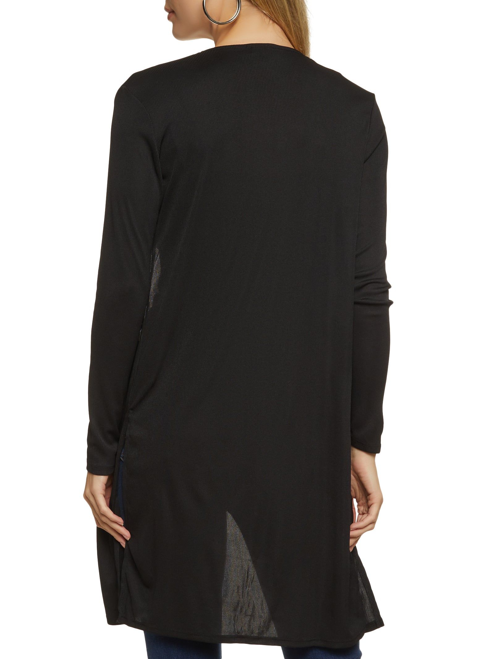 Solid Ribbed Open Front Duster sold by Rainbow product image thumbnail 2