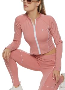 Zip Front Activewear Track Jacket sold by Rainbow