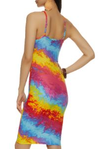 Tie Dye Print Cami Dress sold by Rainbow