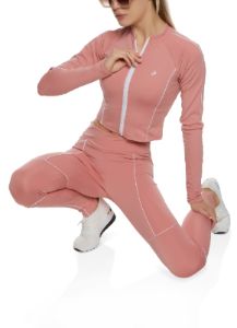 Zip Front Activewear Track Jacket sold by Rainbow