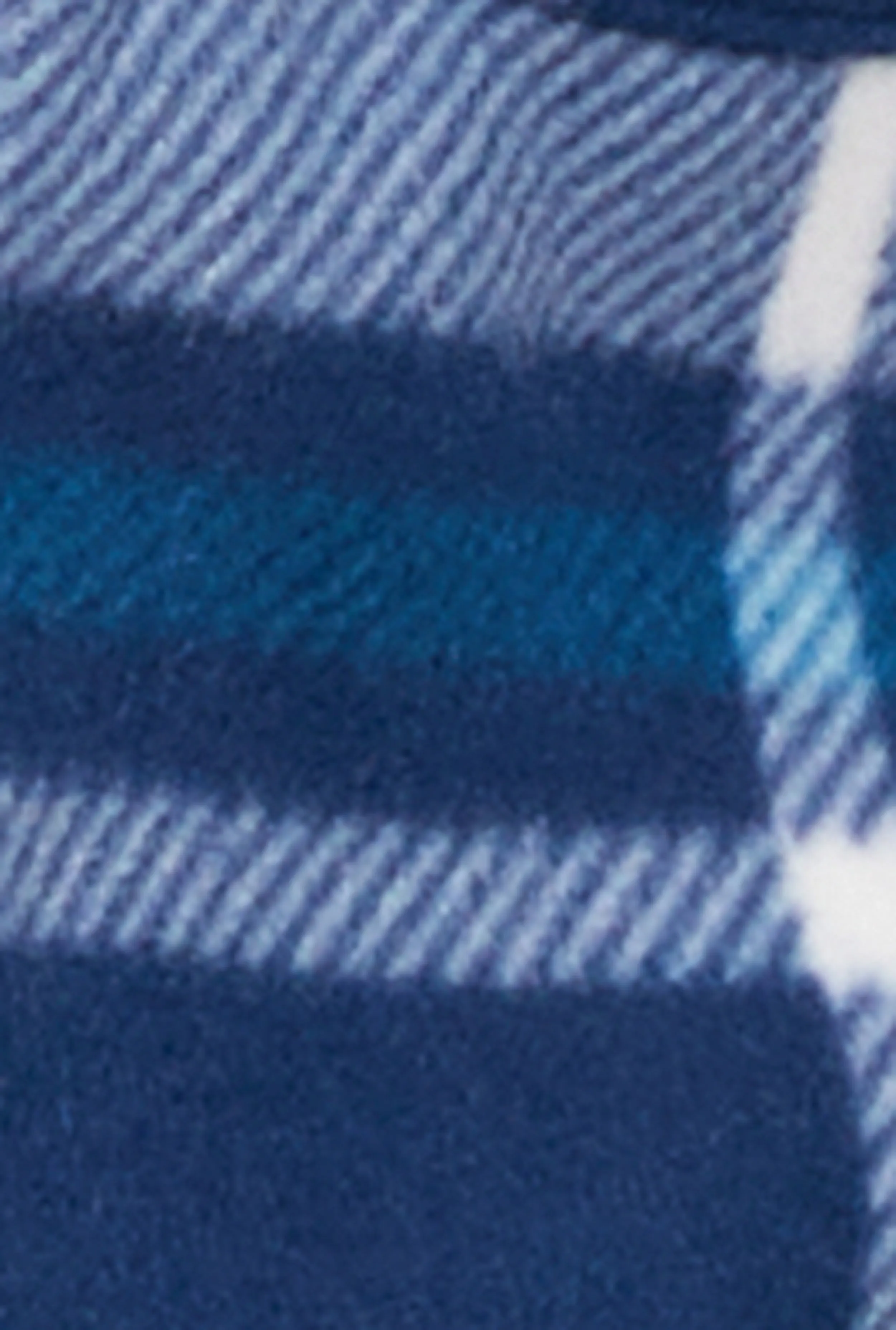 Plaid Sherpa Lined Cropped Button Front Shacket sold by Rainbow product image thumbnail 4