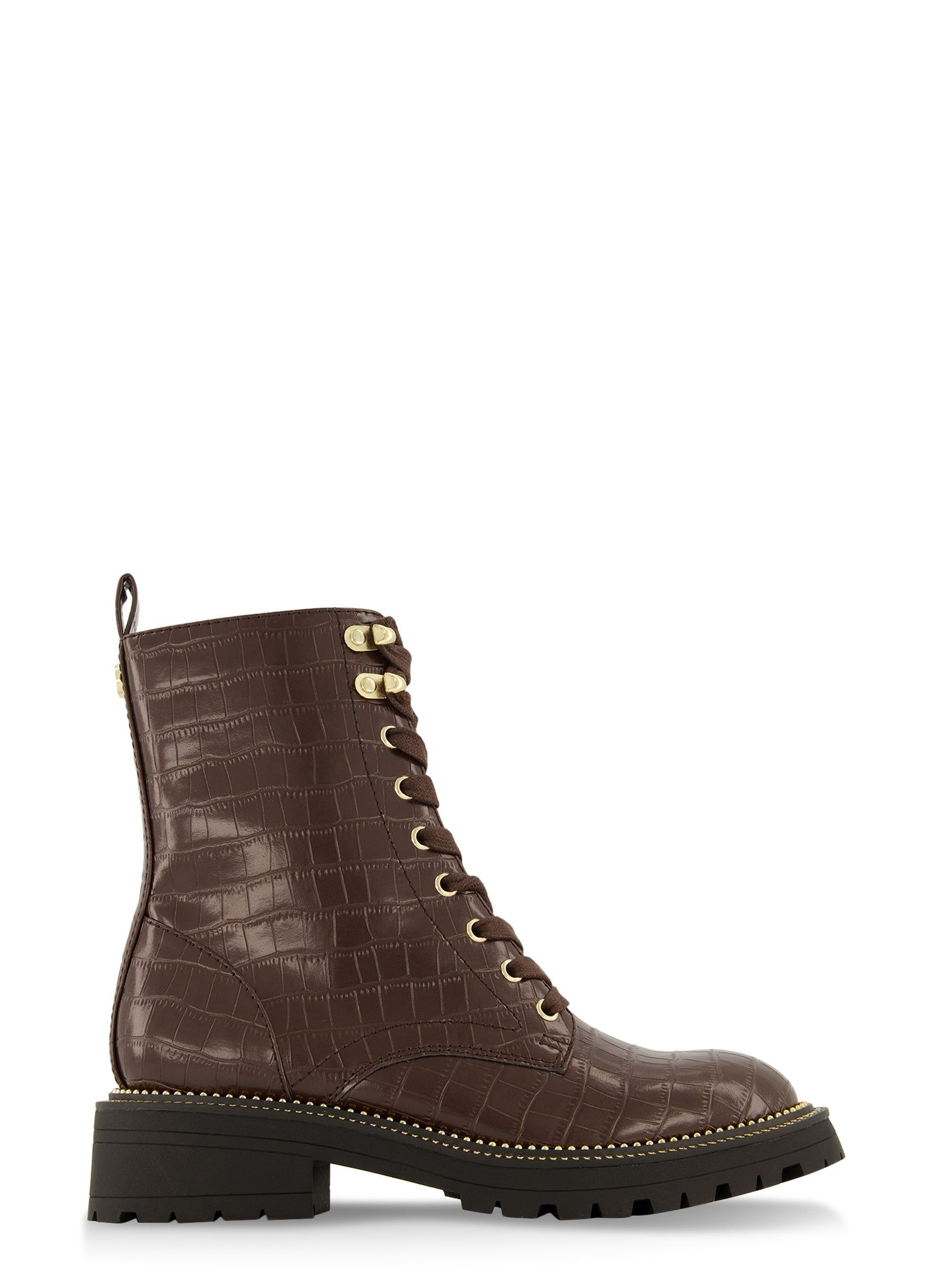 Faux Croc Studded Combat Boots sold by Rainbow product image thumbnail 2