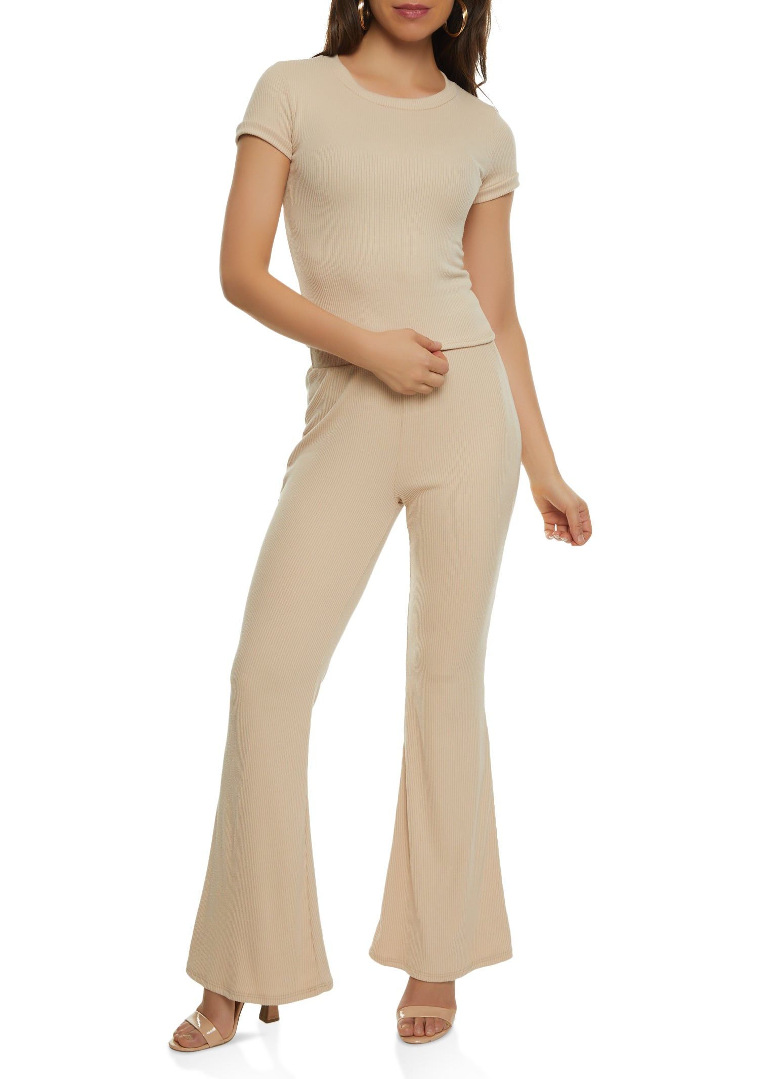 Basic Ribbed Crew Neck Top sold by Rainbow product image thumbnail 2