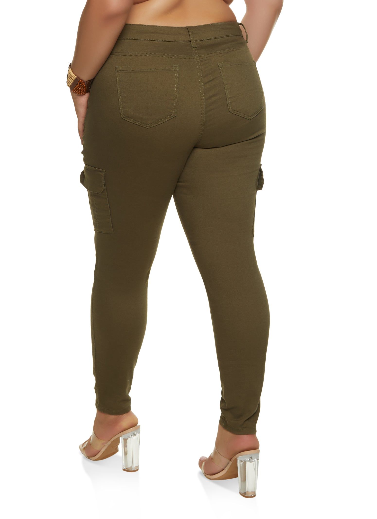 Plus Size WAX Cargo Pocket Skinny Pants sold by Rainbow product image thumbnail 3