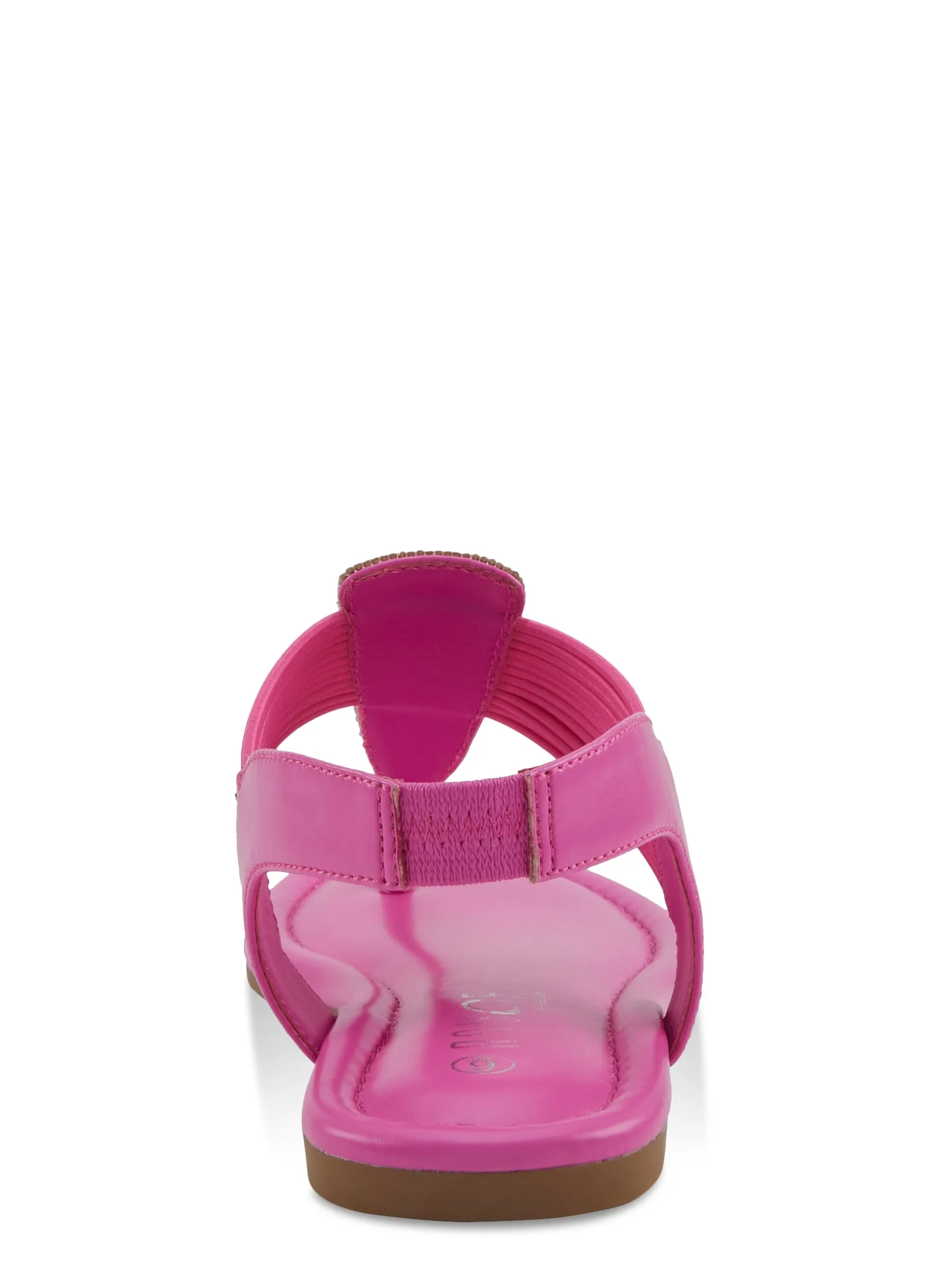 Rhinestone Faux Pearl Detail Corded Thong Sandals sold by Rainbow product image thumbnail 3