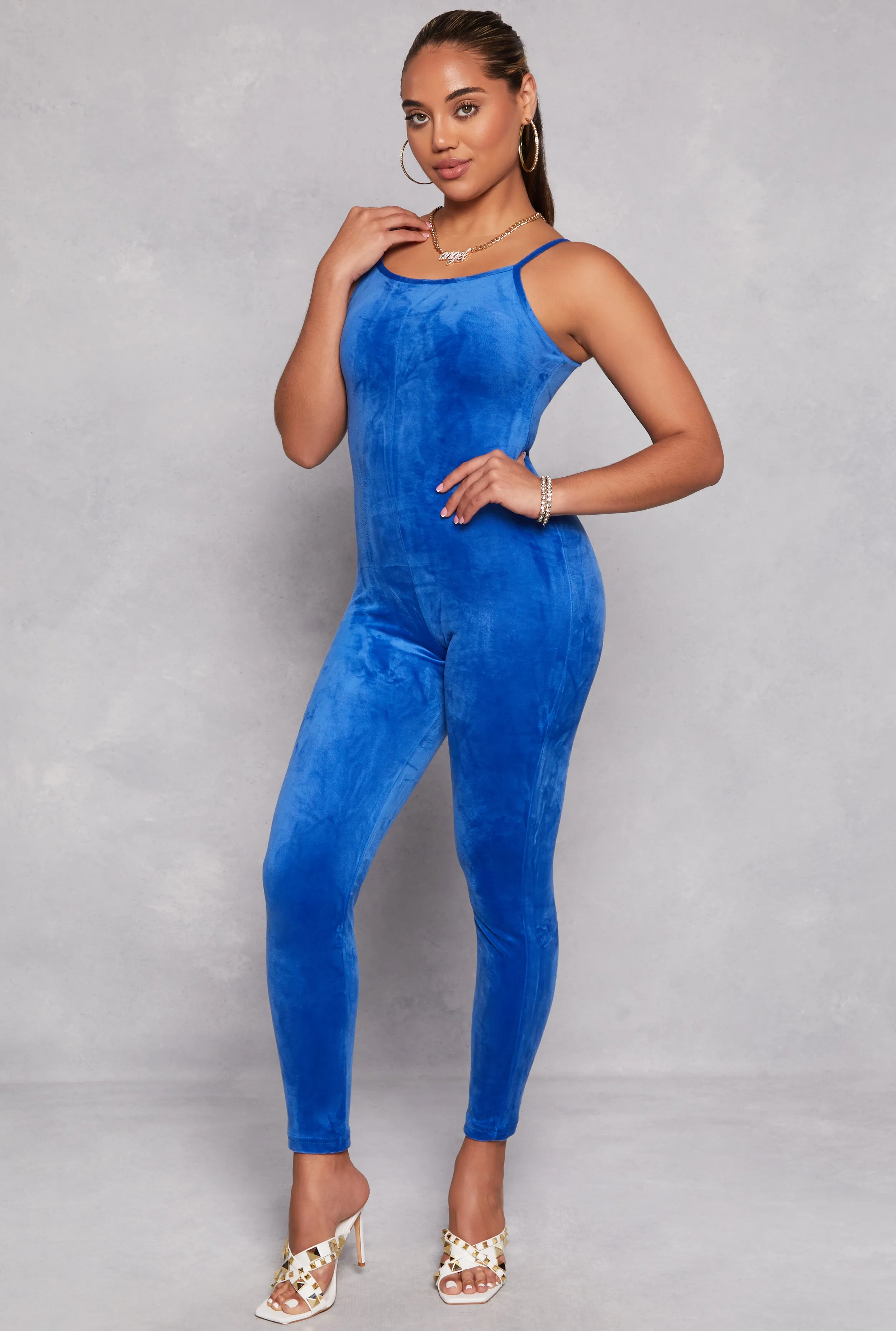 Velour Cami Catsuit sold by Rainbow