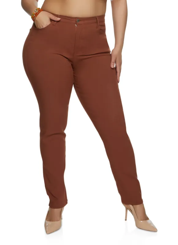 Plus Size Daisy High Waist Slim Fit Pants sold by Rainbow