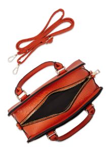 Faux Leather Satchel Crossbody Bag sold by Rainbow