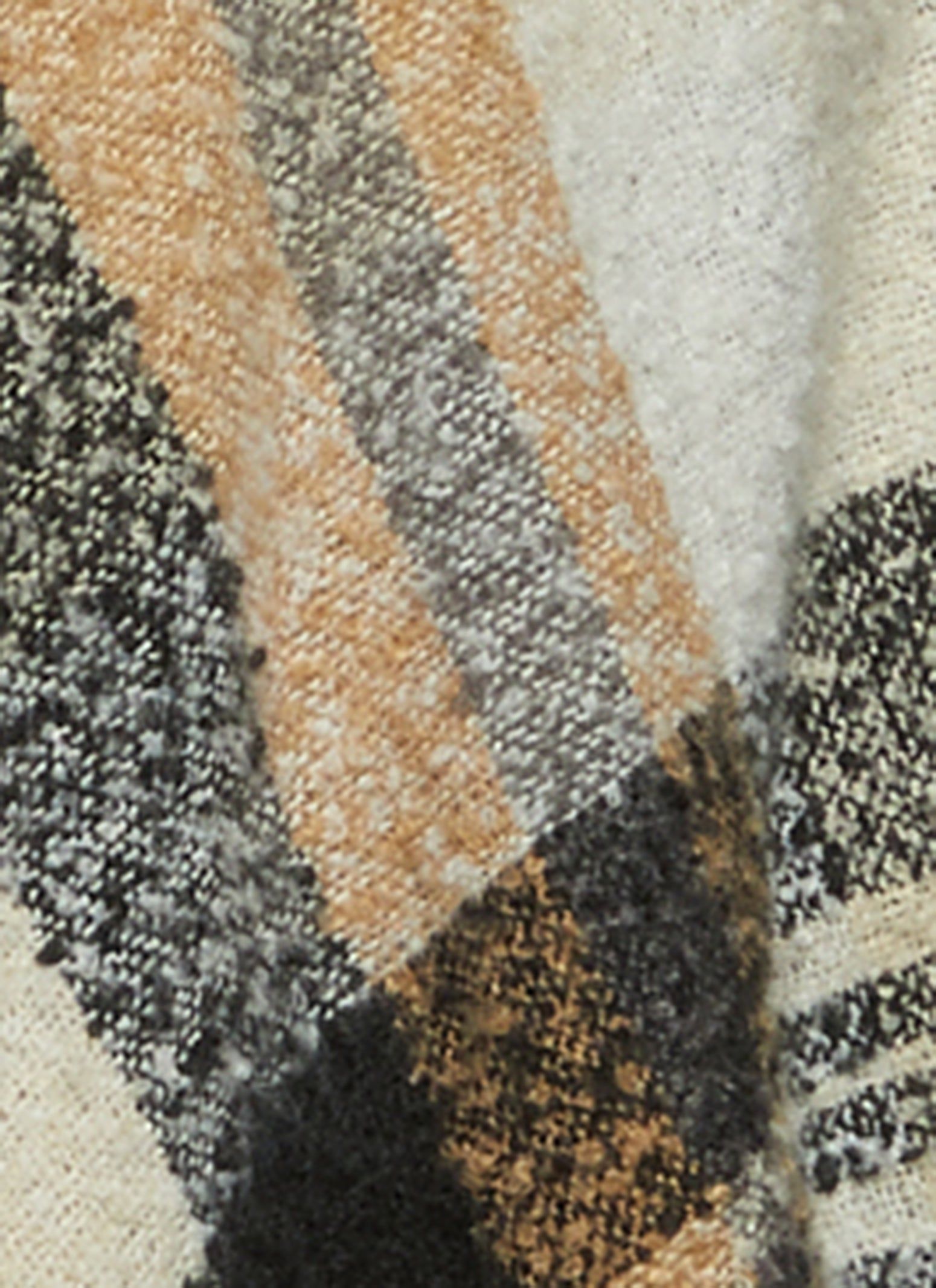 Plaid Horn Button Detail Poncho sold by Rainbow product image thumbnail 4