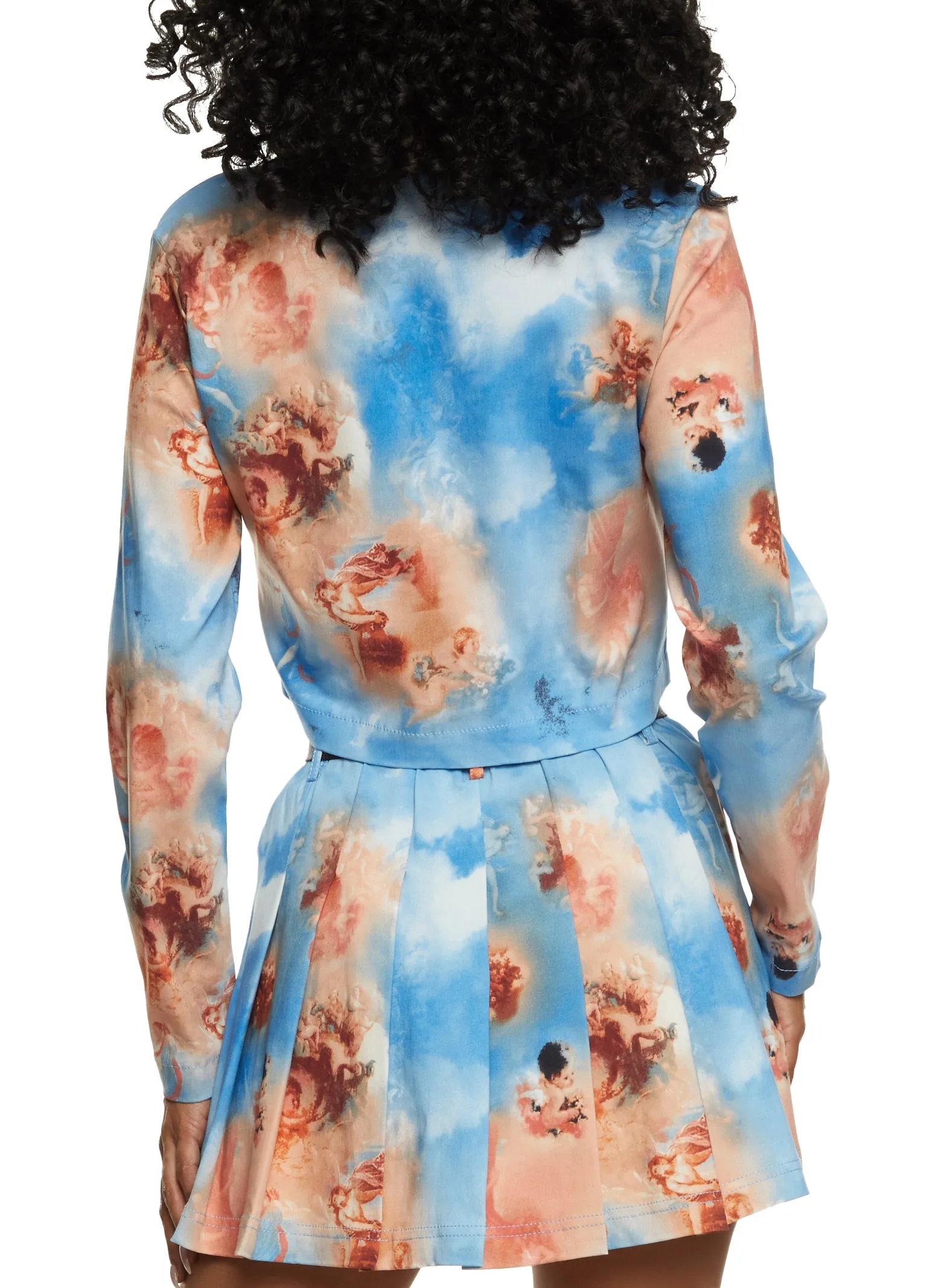 Release Buckle Strap Patterned Shacket sold by Rainbow product image thumbnail 3