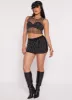 Mesh Faux Pearl Mini Skirt sold by Rainbow