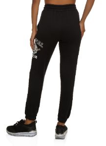 Drawstring High Waist Side Graphic Joggers sold by Rainbow