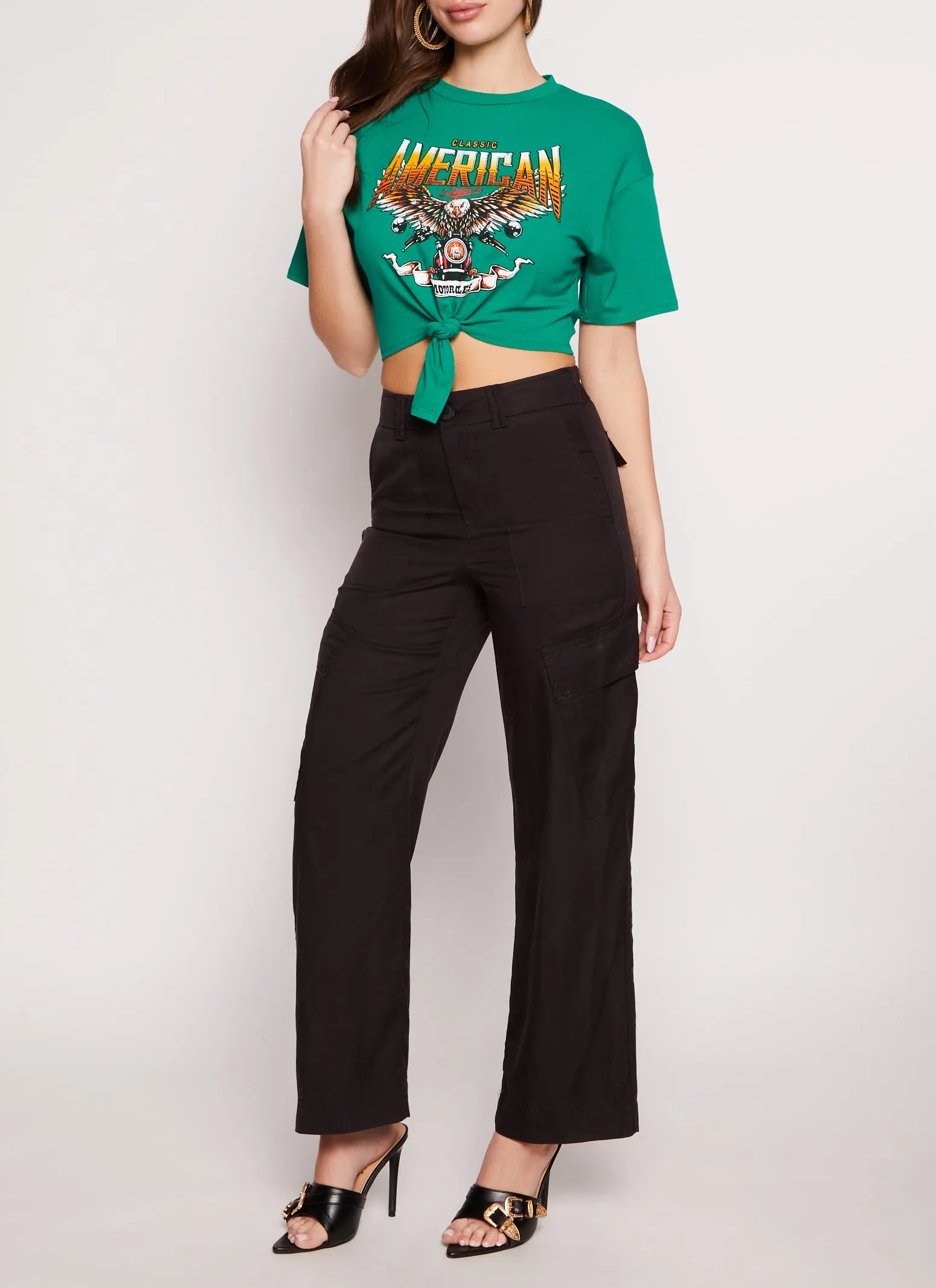 Straight Leg Cargo Pants sold by Rainbow