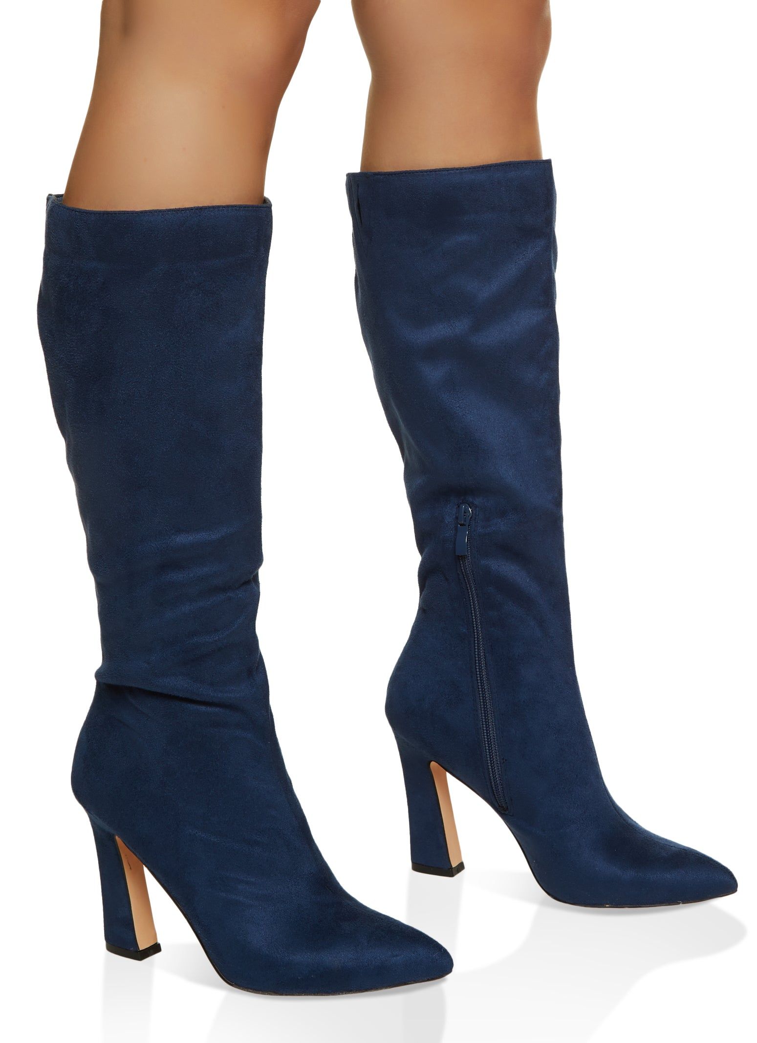 Faux Suede Pointed Toe Boots sold by Rainbow product image thumbnail 2