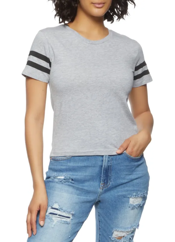 Varsity Stripe Tee sold by Rainbow