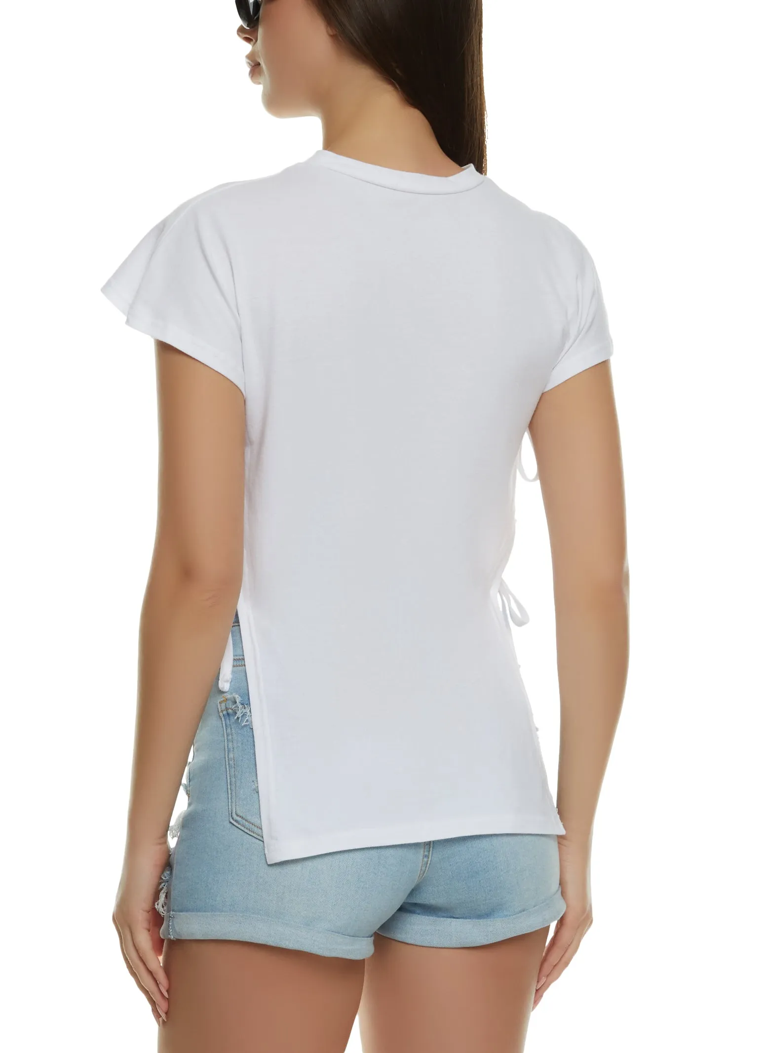 Nope Not Today Open Side Tie Tee sold by Rainbow product image thumbnail 2